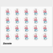 Stickers de sirène de couleur mignonne (Feuille)