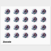 Stickers de sirène de couleur mignonne (Feuille)