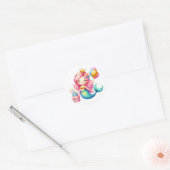 Stickers de sirène de couleur mignonne (Enveloppe)