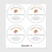 Stickers de sirop d'érable rond transparent person (Feuille)