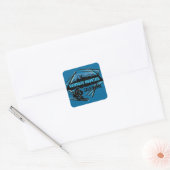 stickers de ski bleu Mammoth Mountain California (Enveloppe)