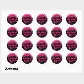 stickers de snowboard rose Big Bear California (Feuille)