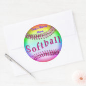 Stickers de softball avec VOTRE NOM D'ÉQUIPE (Enveloppe)