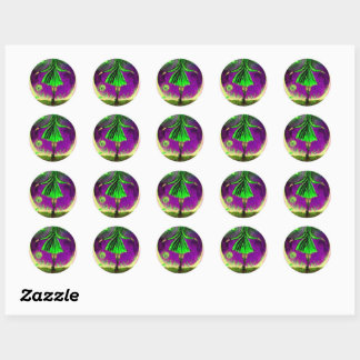 Stickers de sorcière verte Whimsical