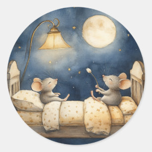 Stickers de souris au coucher