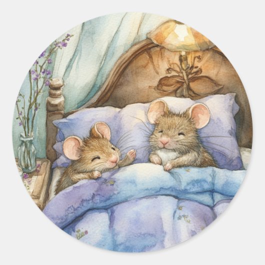 Stickers de souris au coucher (Devant)
