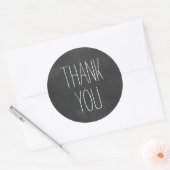 Stickers de tableau noir blanc Merci simple (Enveloppe)
