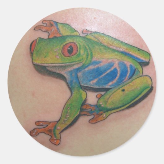 Stickers de tatouage à la grenouille (Devant)