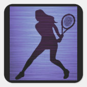 Stickers de tennis en violet (Devant)