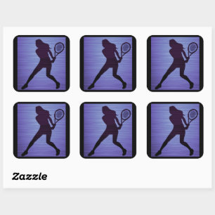 Stickers de tennis en violet