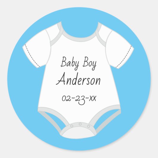 Stickers de tenue pour bébés avec date d'échéance  (Devant)
