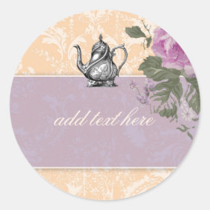 Stickers de thé de Fête des mariées Vintage GC