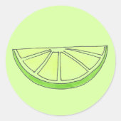 Stickers de tranche de fruits de citron vert (Devant)