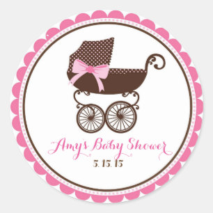 Stickers de transport de baby shower Favoriser
