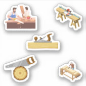 Stickers de travail du bois (Devant)