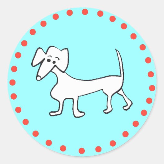 STICKERS DE VACANCES À DACHSHUND (Devant)