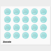 Stickers de vacances Aqua Snowflake (Feuille)