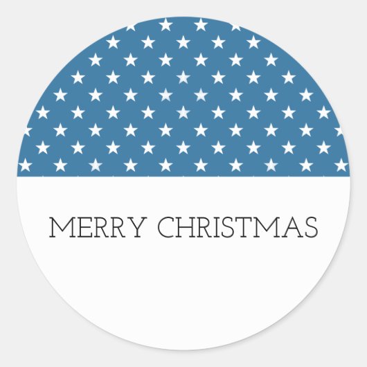Stickers de vacances Blue Festive Stars (Devant)