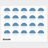 Stickers de vacances Blue Simple Snowflake (Feuille)