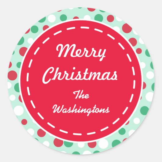 Stickers de vacances personnalisés Green Mint (Devant)