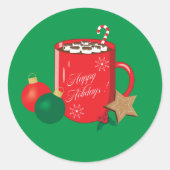Stickers de vacances Red Cocoa Mug Green (Devant)