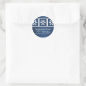 Stickers de vacances Snowflakes, Royal Blue (Sac)