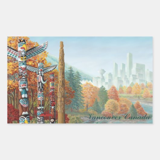 Stickers de Vancouver Canada Art commémoratif (Devant)