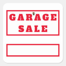 Stickers De Vente De Garage Amusants Ou Balises De