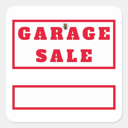 Stickers De Vente De Garage Amusants Ou Balises De (Devant)