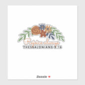 Stickers de versets bibliques inspirants (Feuille)