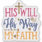 Stickers de versets de Bible vibrants pour Décor (Devant)