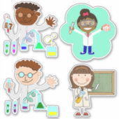 Stickers de vinyle chimiste (Devant)