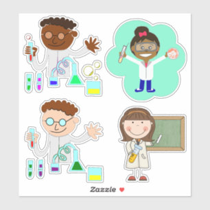 Stickers de vinyle chimiste