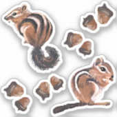 Stickers de vinyle Chipmunk (Recto)