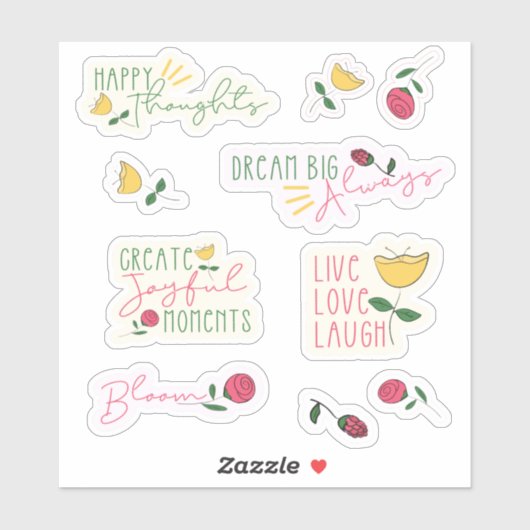 Stickers de vinyle coupé sur mesure (Feuille)