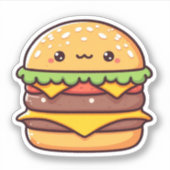 Stickers De Vinyle Coupé Sur Mesure De Hamburger (Devant)