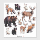 Stickers de vinyle d'animal rustique teinte de la  (Feuille)