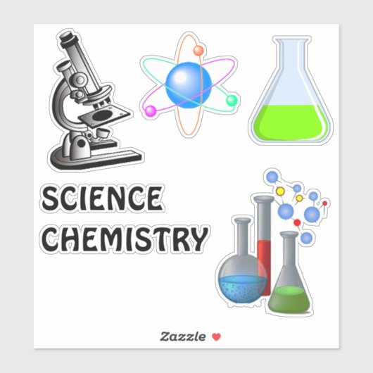 Stickers de vinyle de chimie (Feuille)
