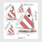 stickers de vinyle de poisson de soleil (Feuille)