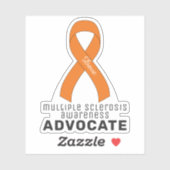 Stickers de vinyle de sensibilisation à la scléros (Feuille)