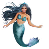 Stickers de vinyle de sirène d'Afrique américaine