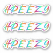 Stickers de vinyle HPEEZY (Devant)