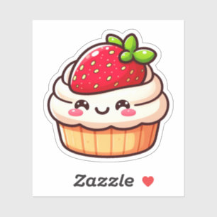 Stickers de vinyle mignonne à la fraise