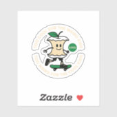 Stickers de vinyle personnalisés | Effacer les déc (Feuille)