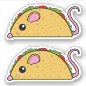 Stickers de vinyle Taco Rat (Devant)