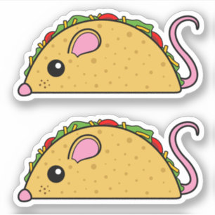 Stickers de vinyle Taco Rat
