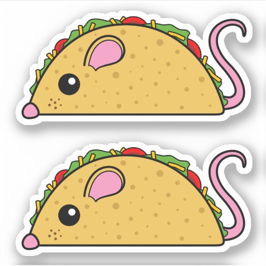 Stickers de vinyle Taco Rat (Devant)
