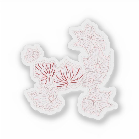 Stickers de vinyle transparent | Effacer et person (Devant)