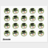 STICKERS DE VISAGE MORTS DE NEIGE (Feuille)
