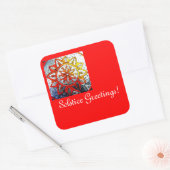 Stickers de voeux solstice (Enveloppe)